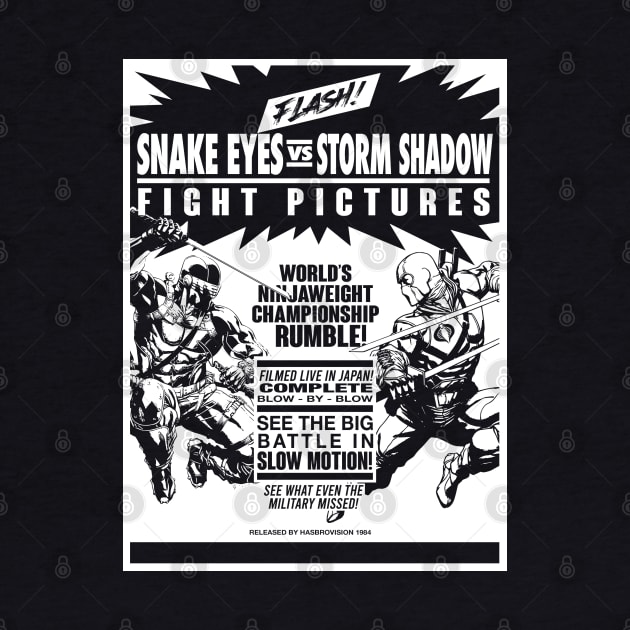 Snake Eyes vs. Storm Shadow fight poster - 3.0 by ROBZILLA